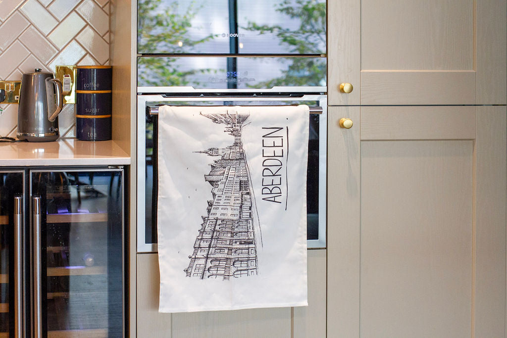 Aberdeen Skyline Tea Towel