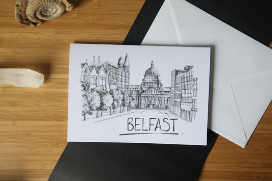 Belfast Skyline Greetings Card