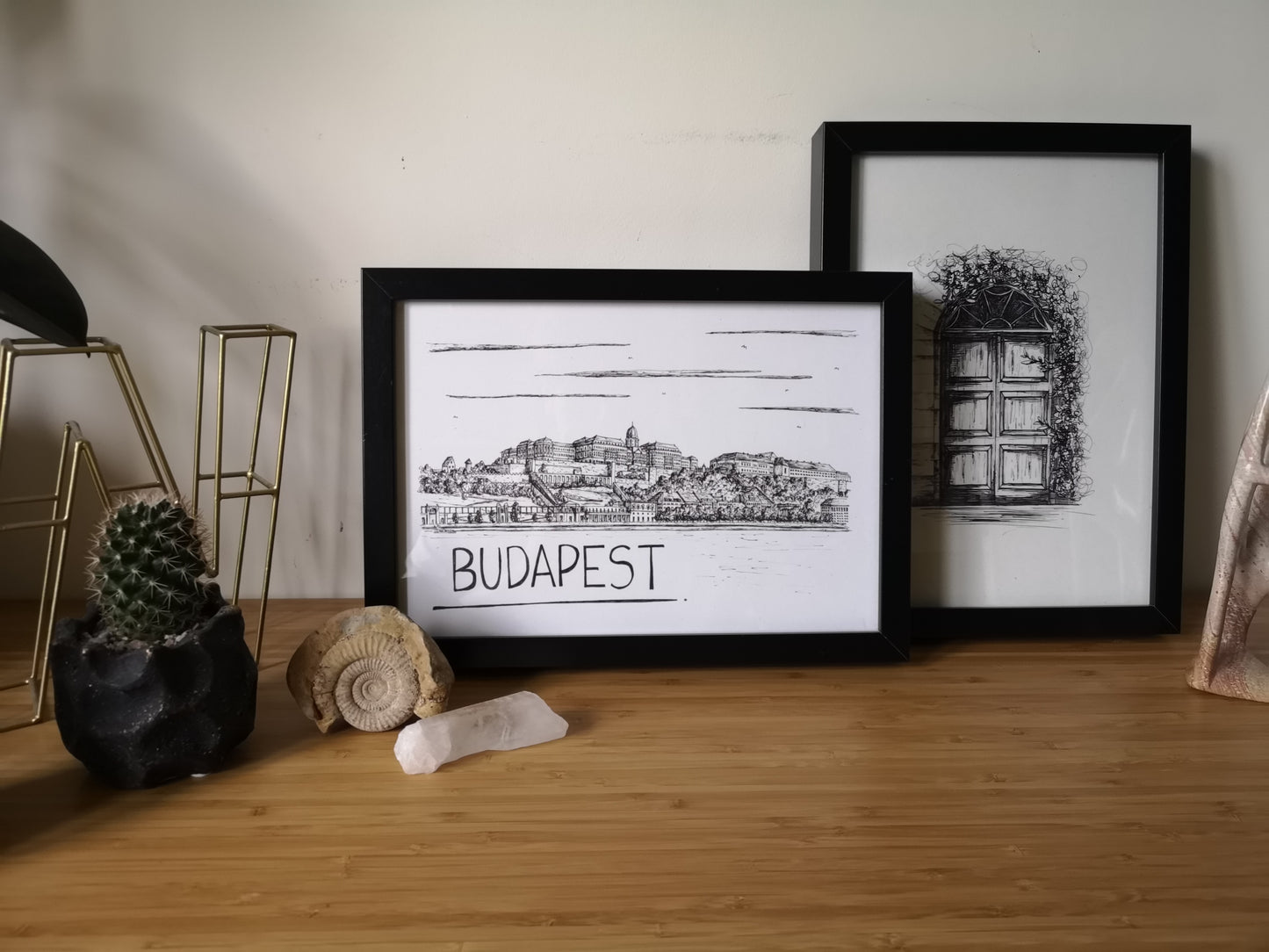 Budapest Skyline Art Print