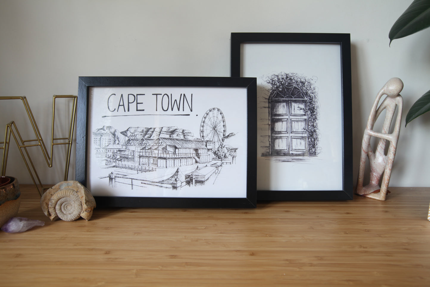 Cape Town Skyline Art Print