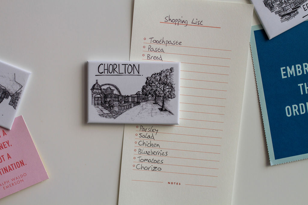 Chorlton Skyline Souvenir Magnet