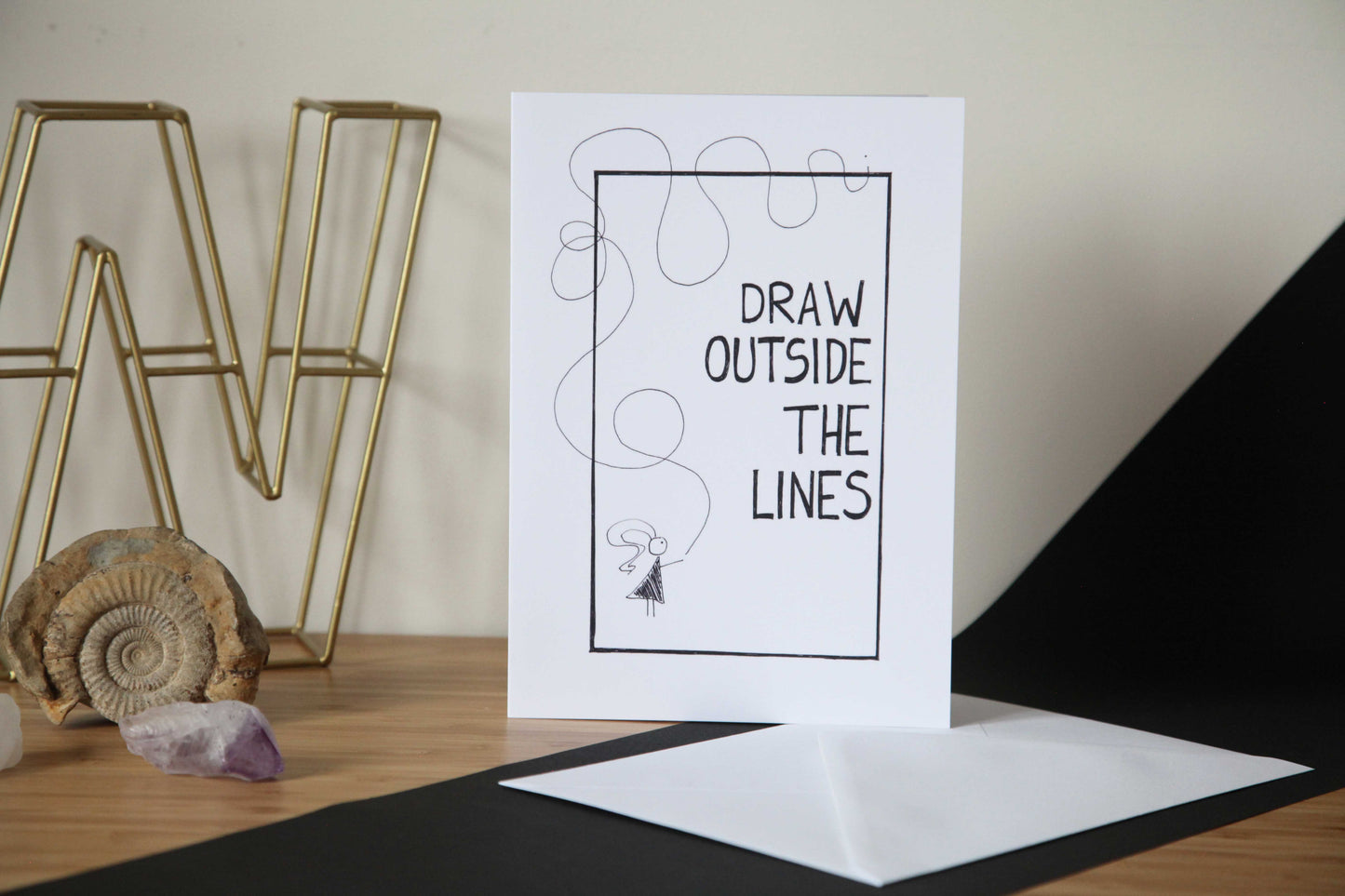 Draw Outside the Lines, Greetings Card