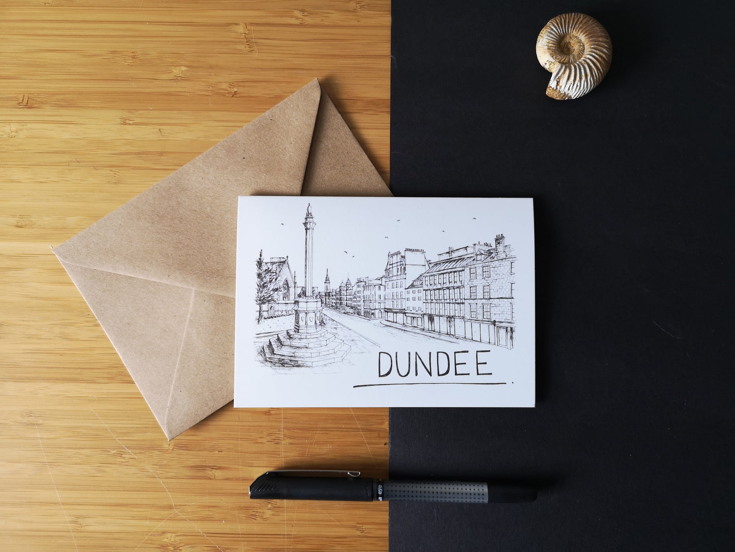 Dundee Skyline Greetings Card