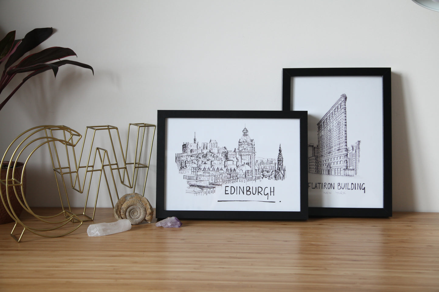 Edinburgh Skyline Art Print