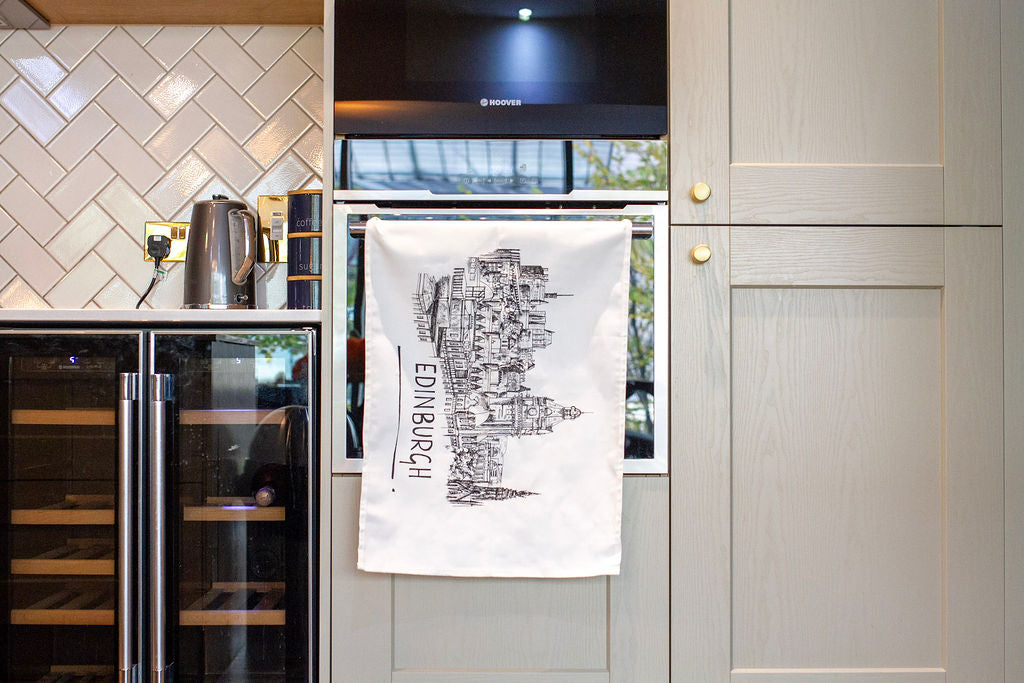 Edinburgh Skyline Tea Towel