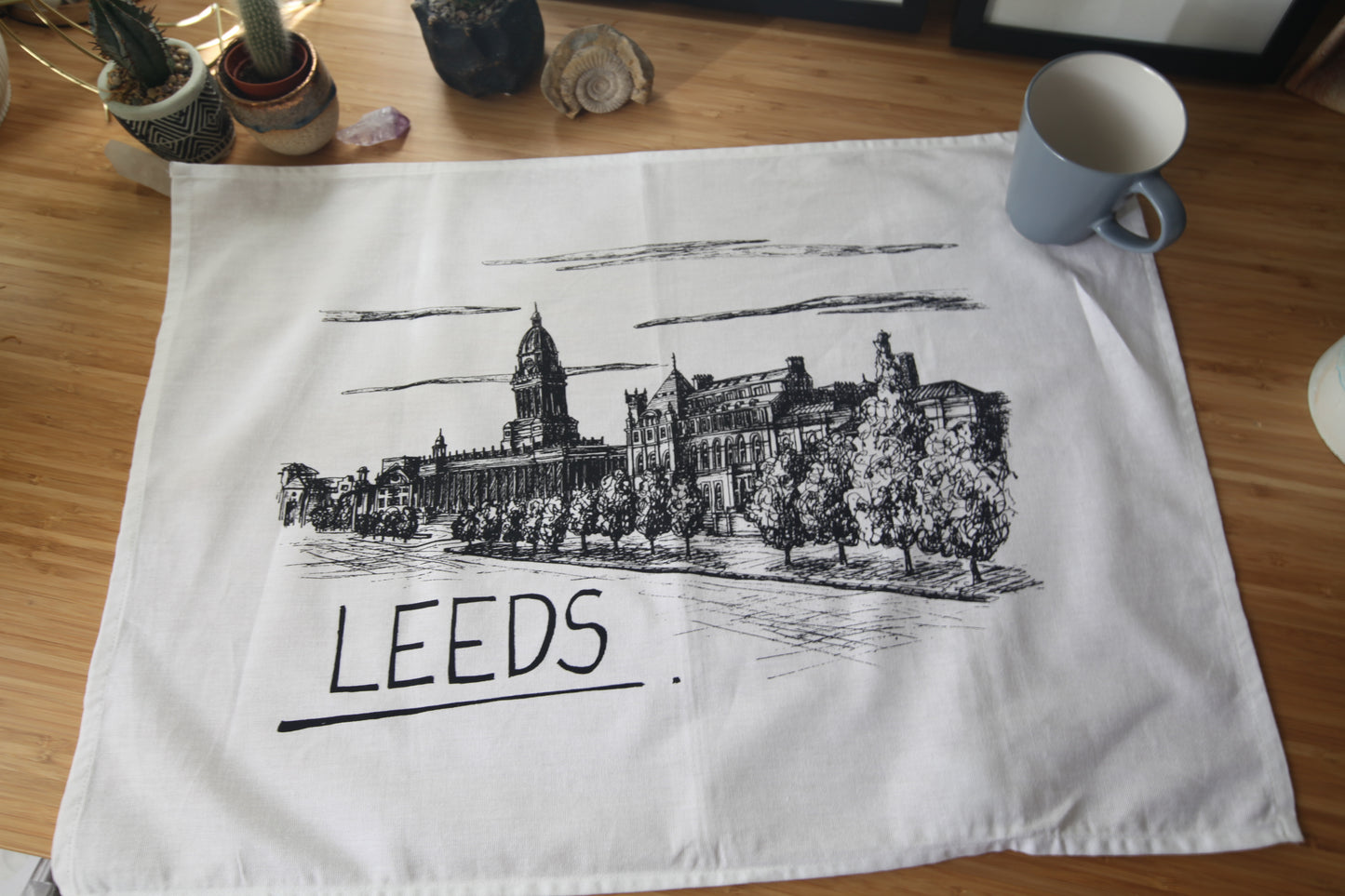 Leeds Skyline Tea Towel