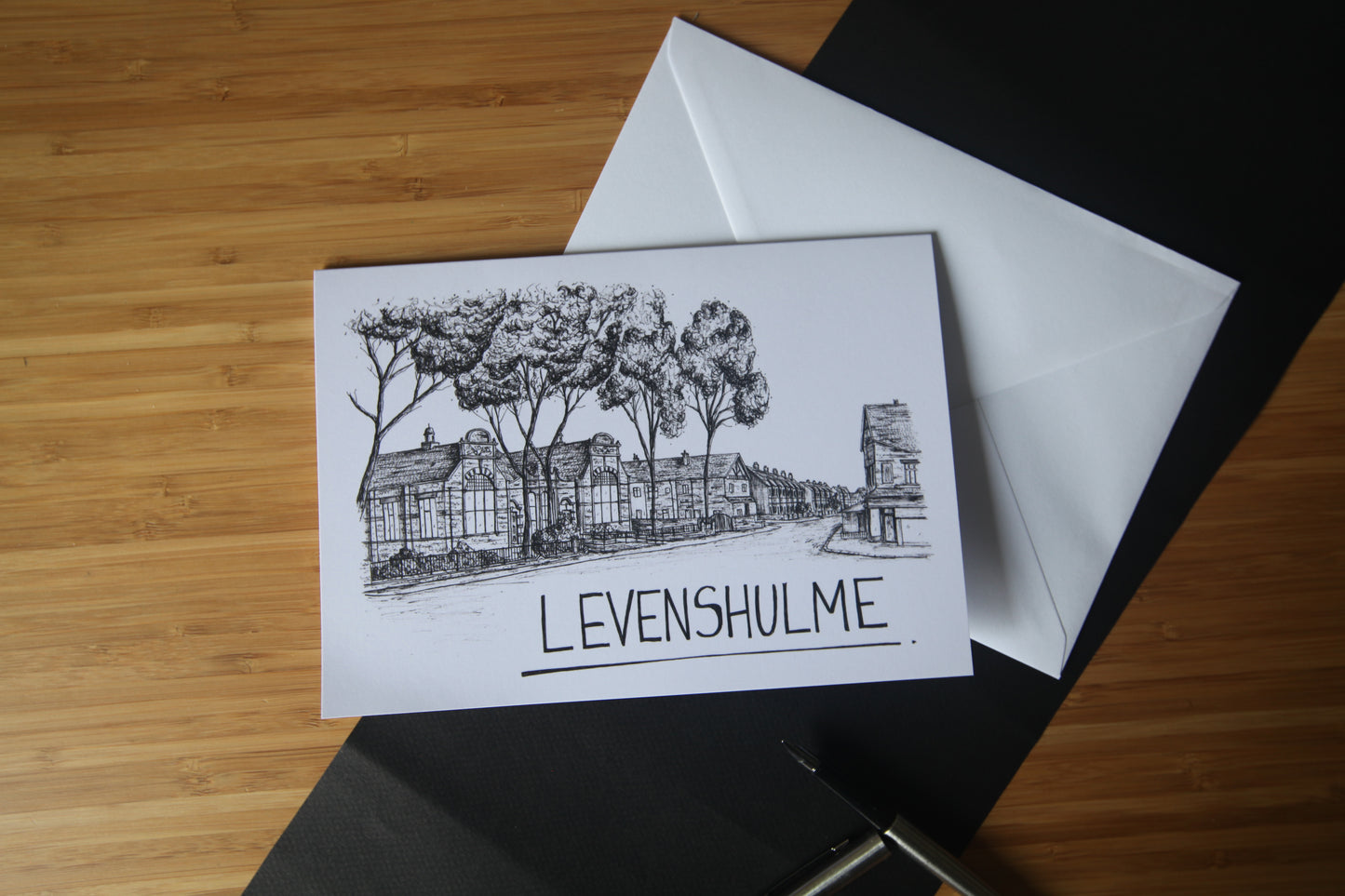 Levenshulme Skyline Greetings Card