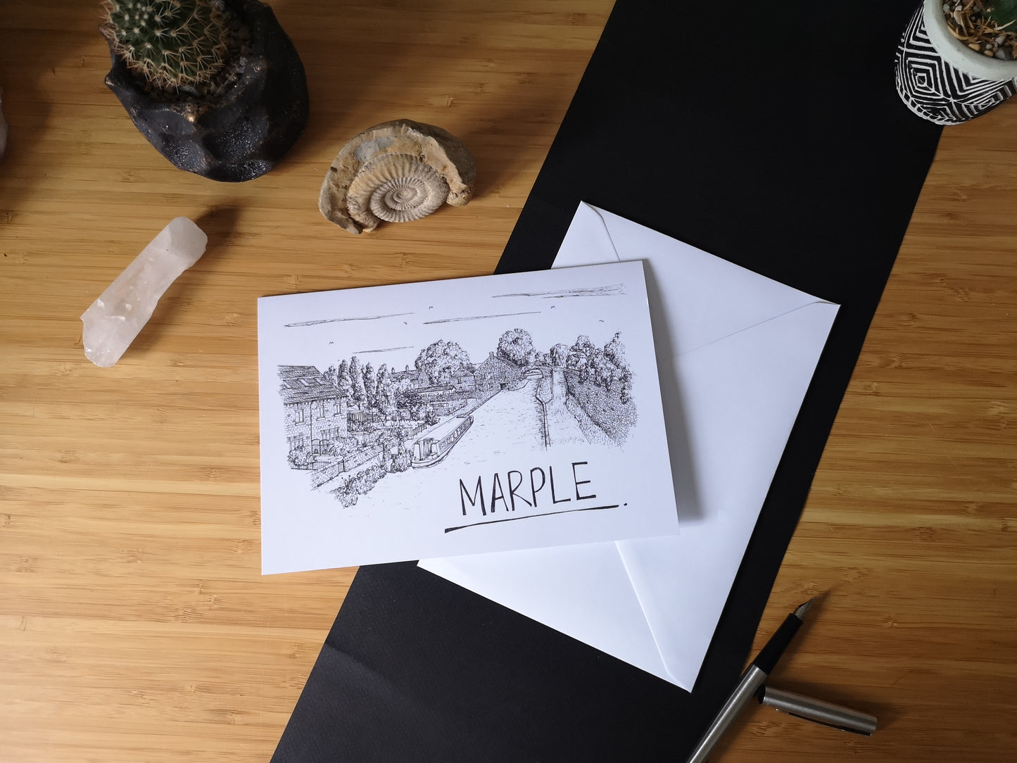 Marple Skyline Greetings Card