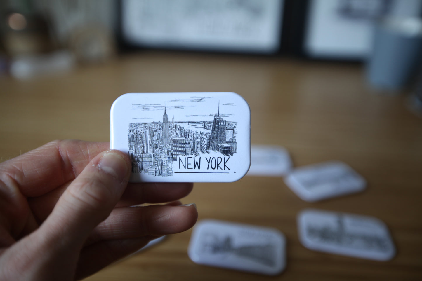 New York Skyline Souvenir Magnet