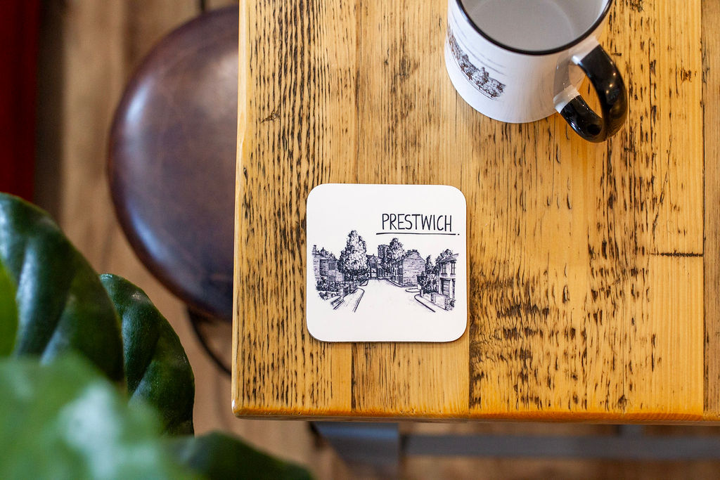 Prestwich Skyline Drinks Coaster