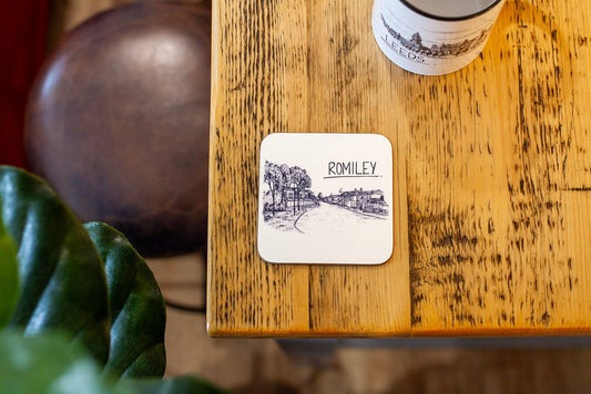 Romiley Skyline Drinks Coaster