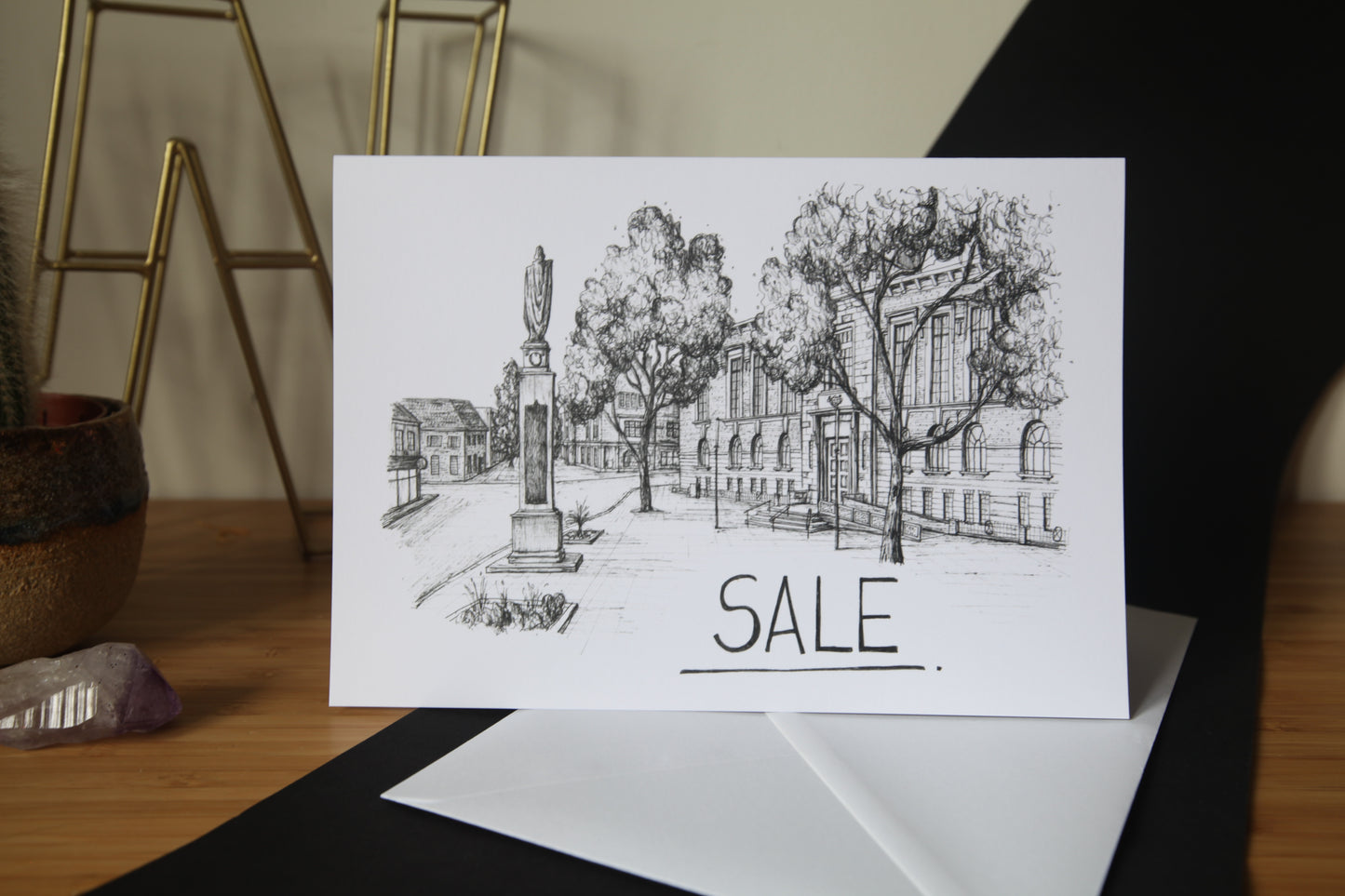 Sale Skyline Greetings Card