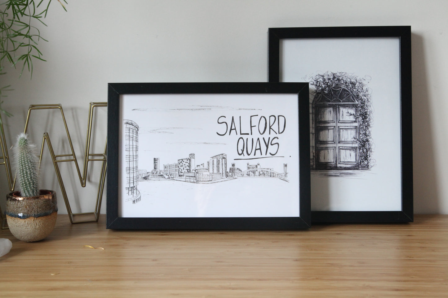 Salford Quays Skyline Art Print