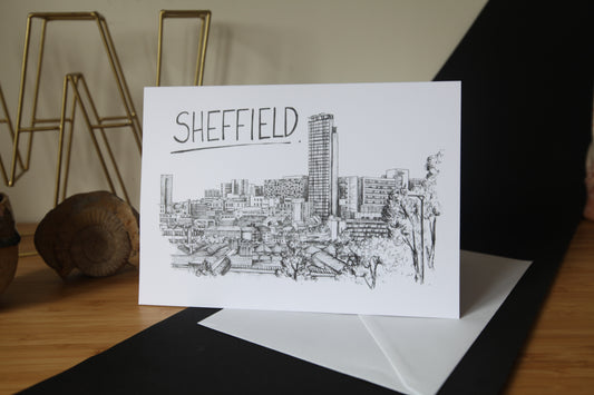 Sheffield Skyline Greetings Card