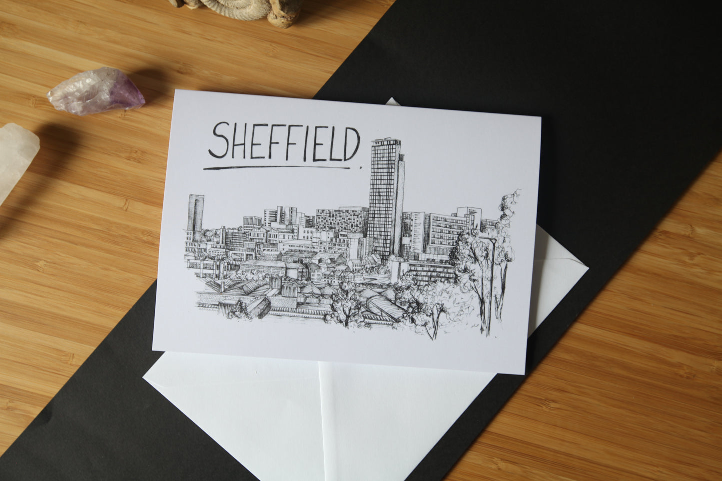 Sheffield Skyline Greetings Card