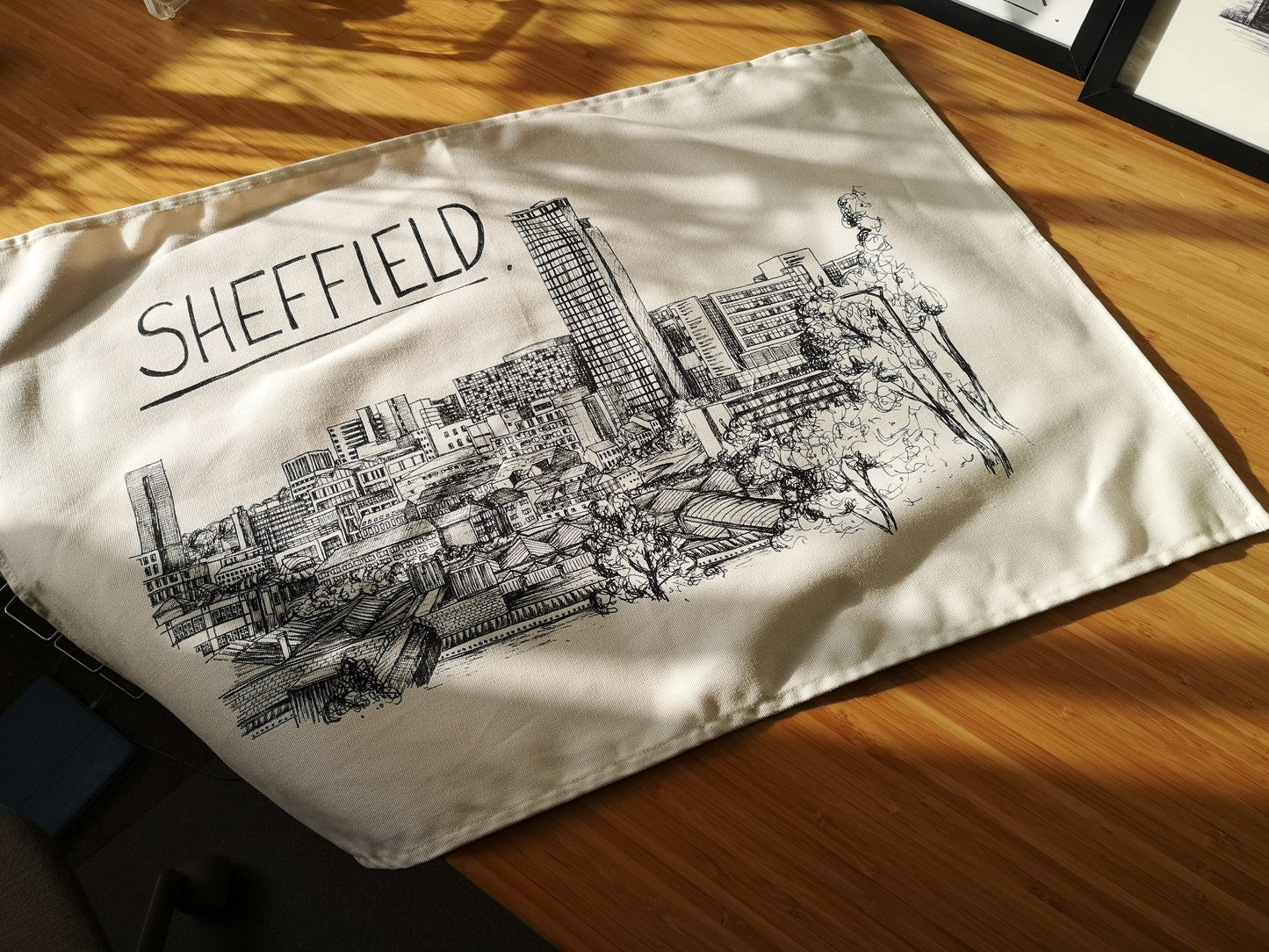 Sheffield Skyline Tea Towel