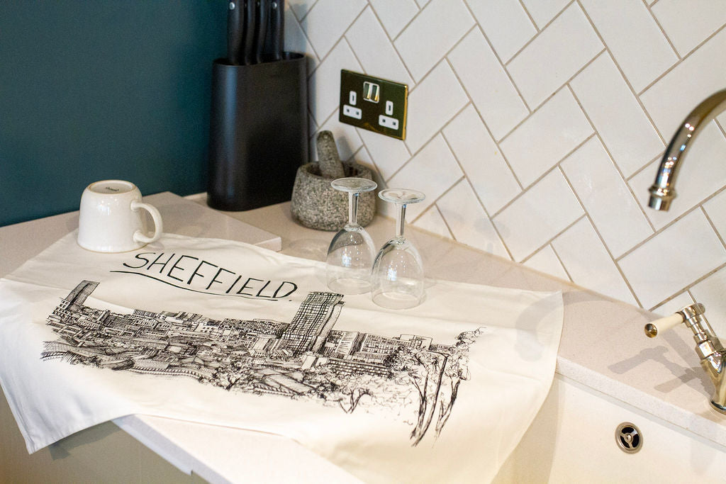 Sheffield Skyline Tea Towel