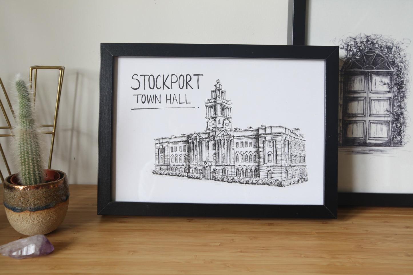 Stockport Town Hall Art Print