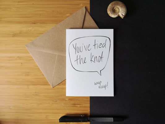 You've tided the knot, Relationship Greetings Card