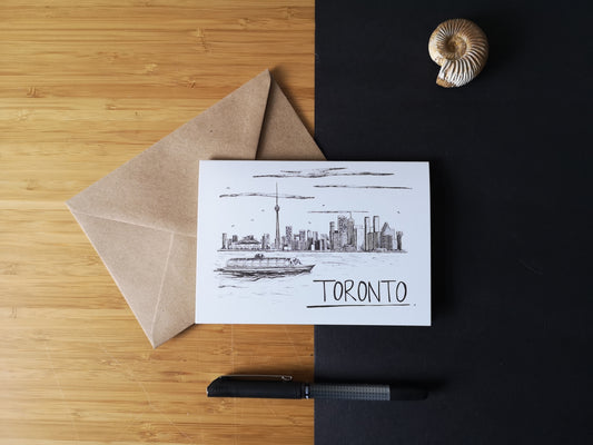 Toronto Skyline Greetings Card