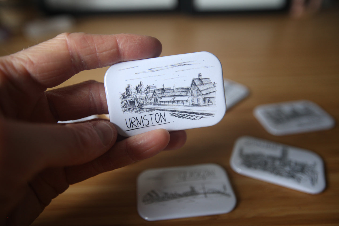 Urmston Skyline Souvenir Magnet