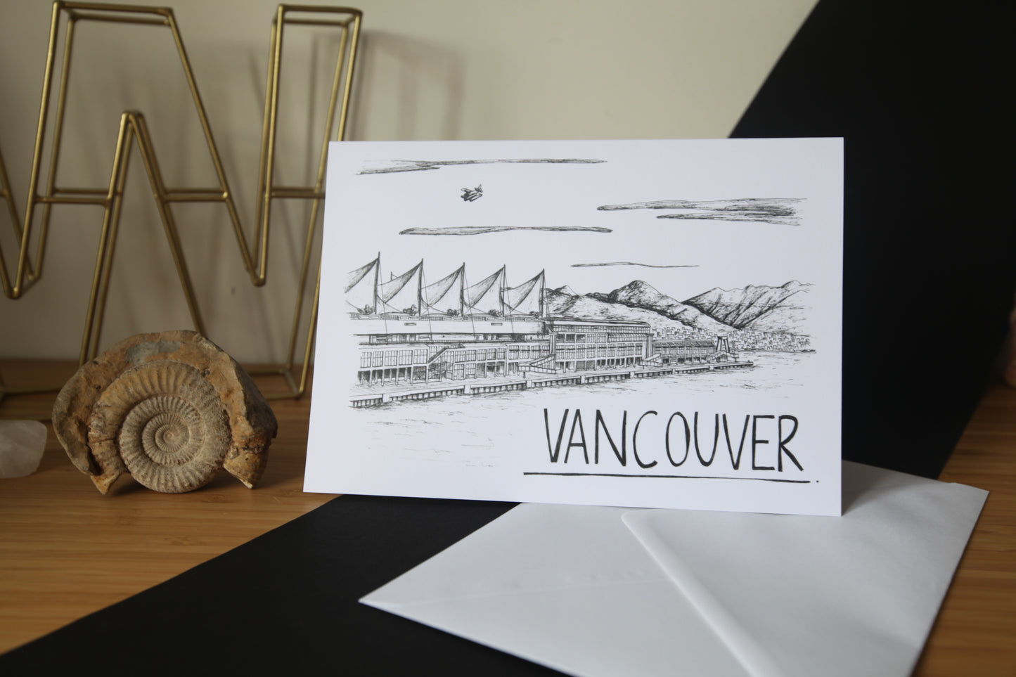 Vancouver Skyline Greetings Card