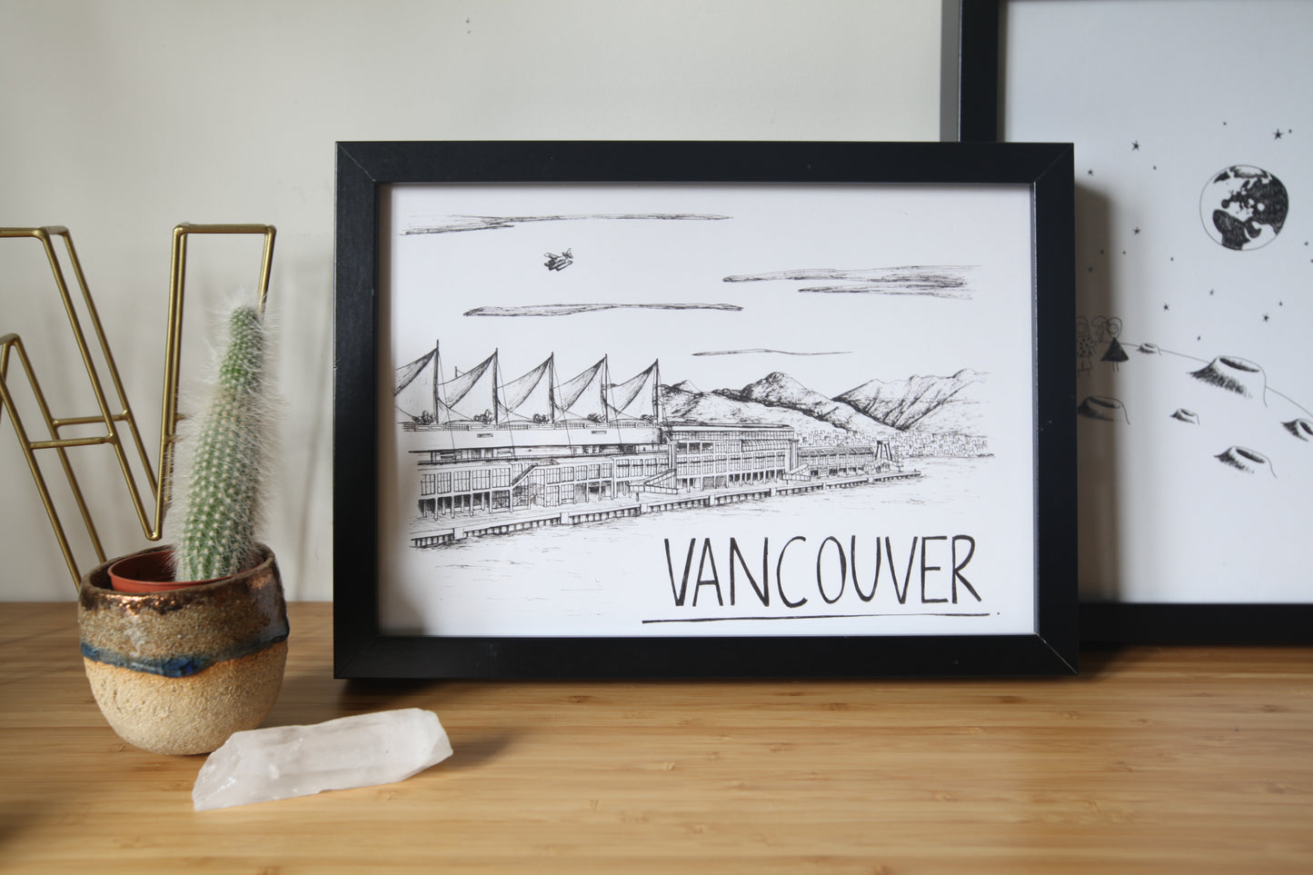 Vancouver Skyline Art Print