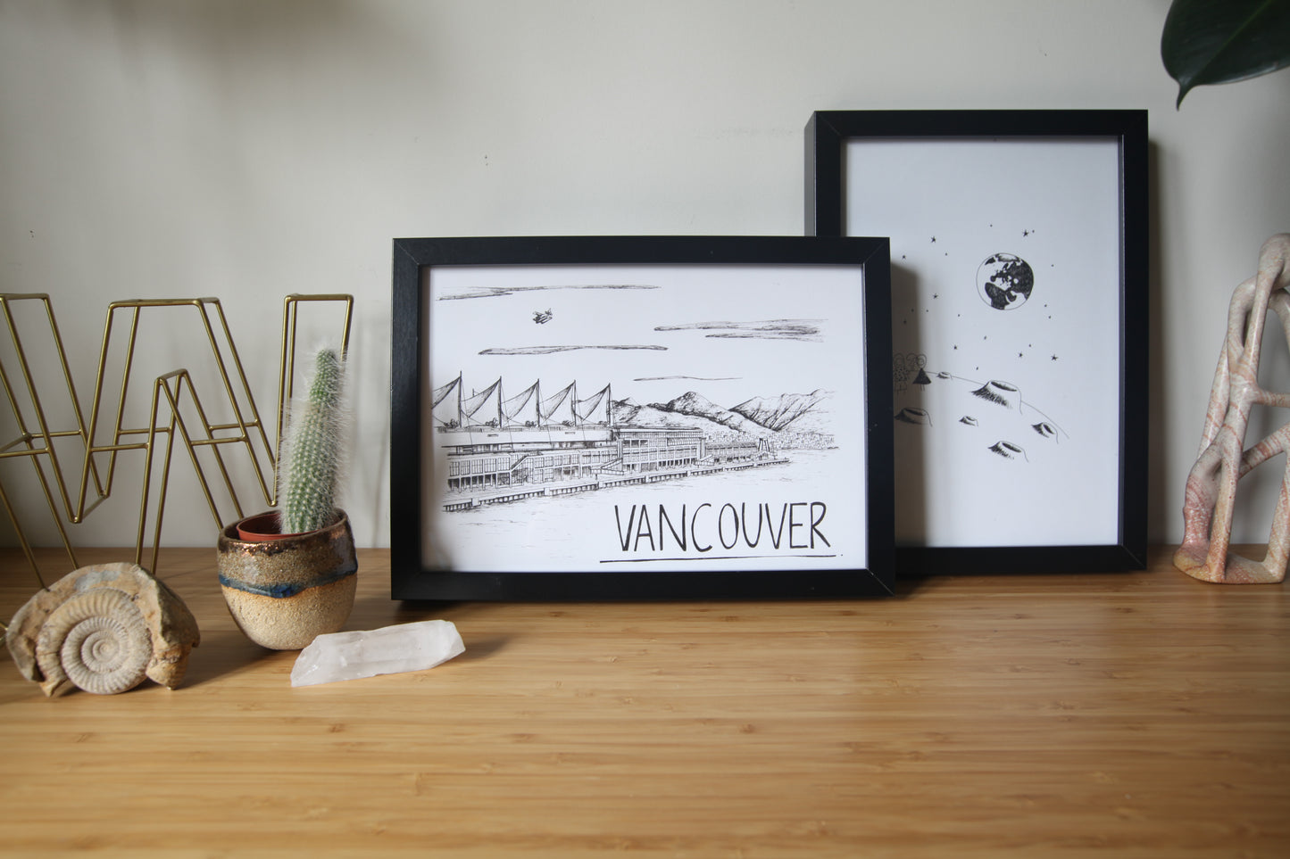 Vancouver Skyline Art Print