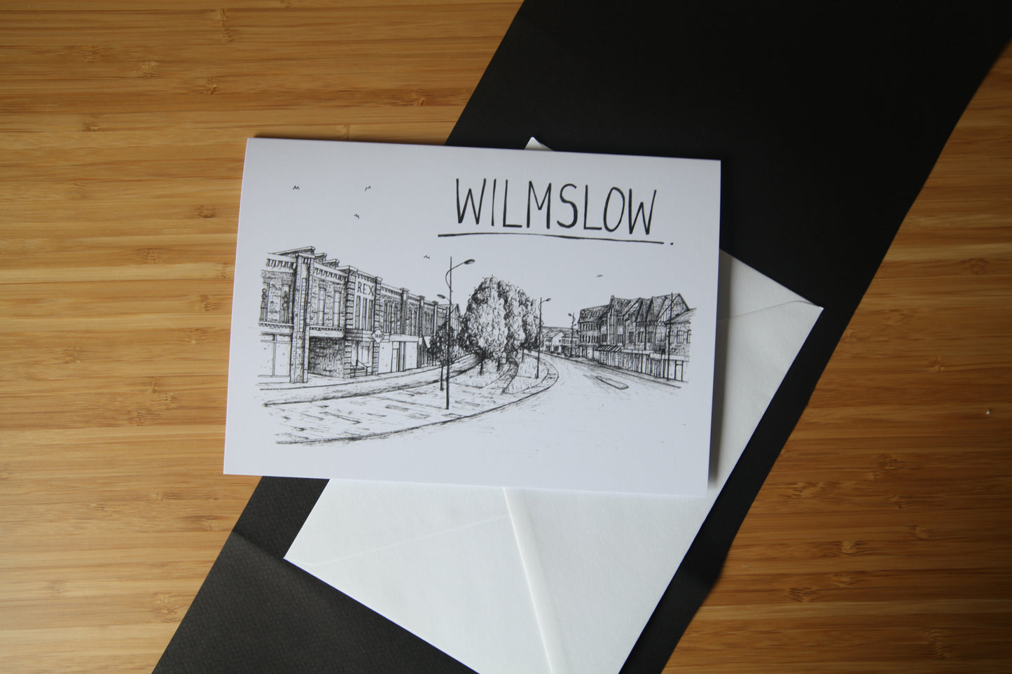 Wilmslow Skyline Greetings Card