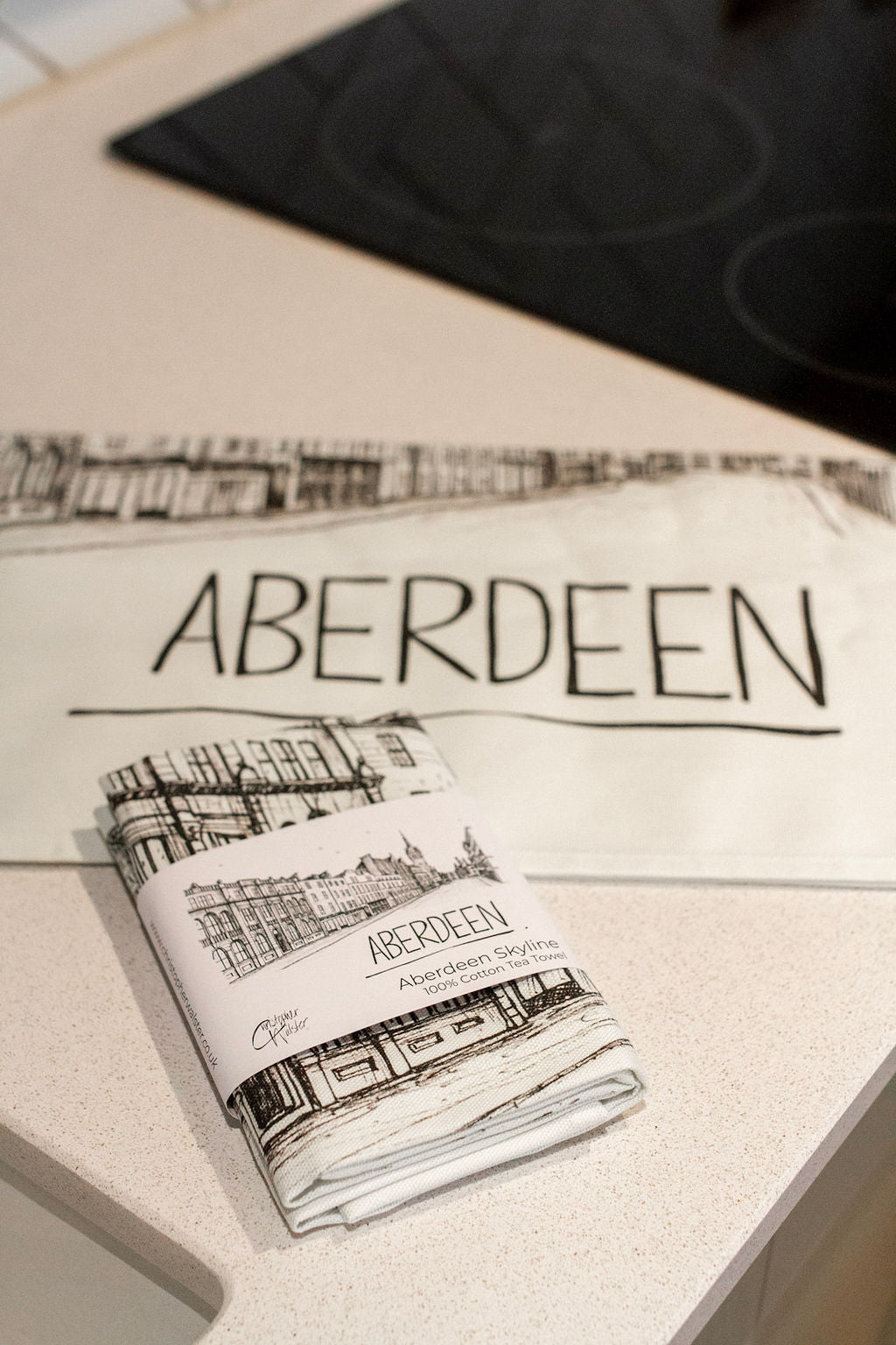 Aberdeen Skyline Tea Towel