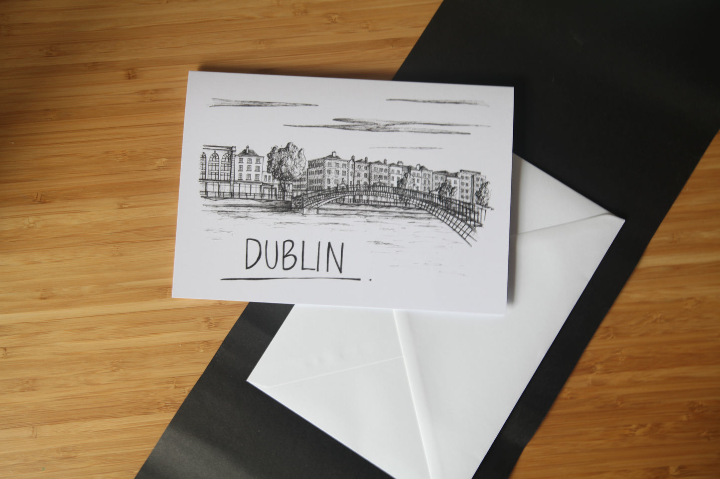 Dublin Skyline Greetings Card