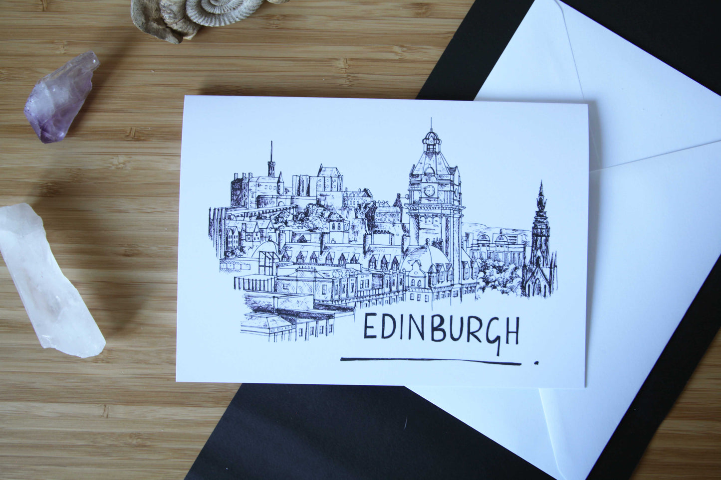 Edinburgh Skyline Greetings Card