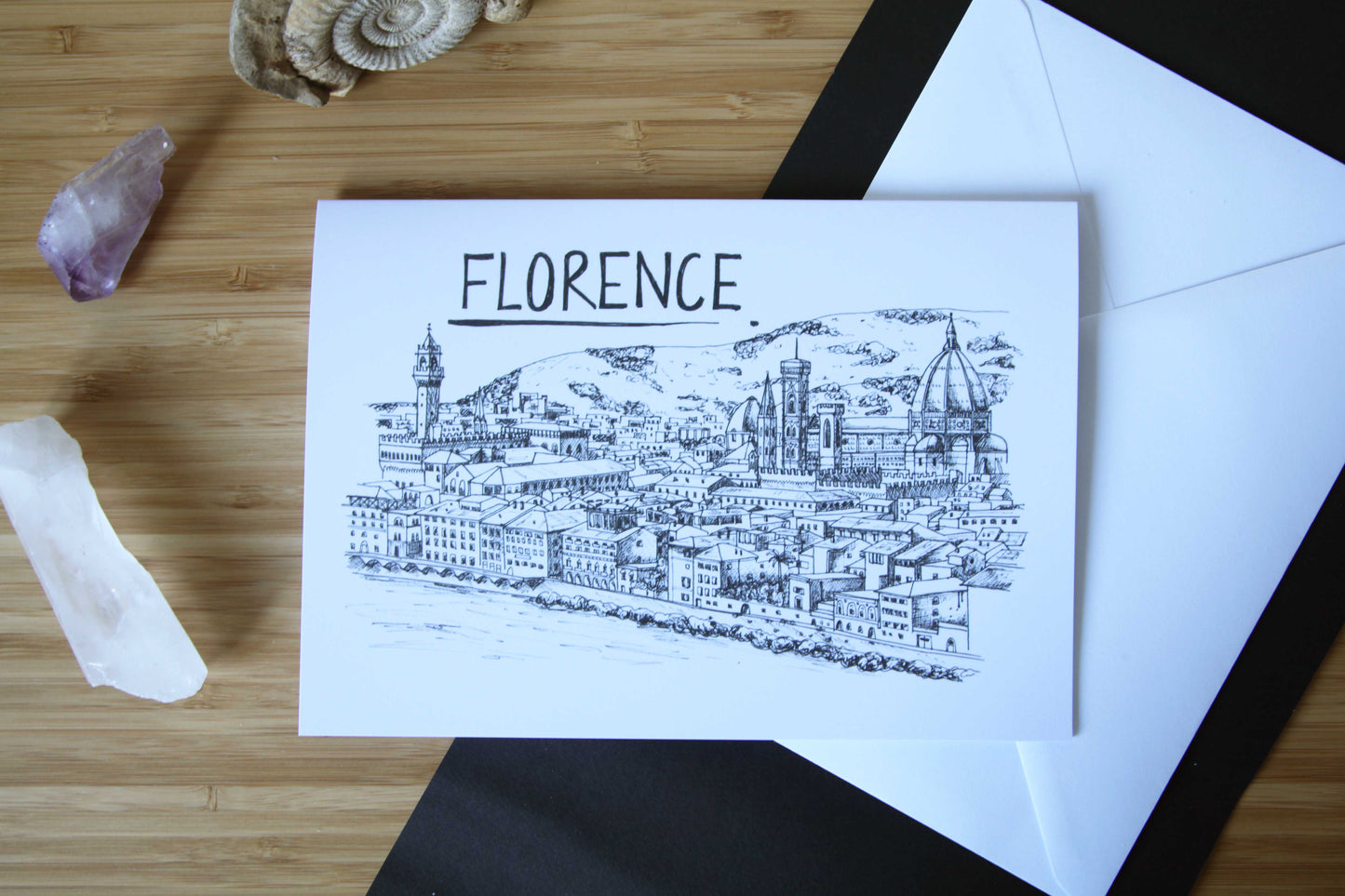 Florence Skyline Greetings Card