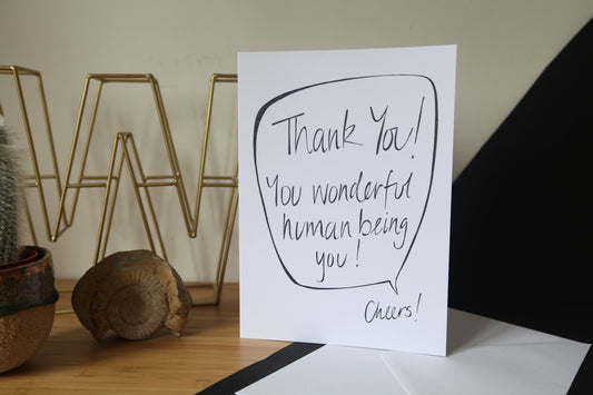 Sweet Thank You Card, Wonderful Human Being