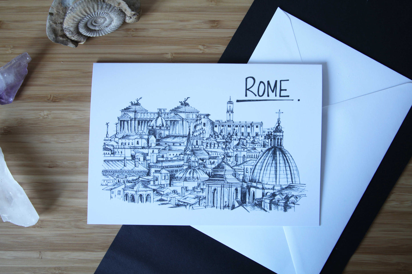 Rome Skyline Greetings Card